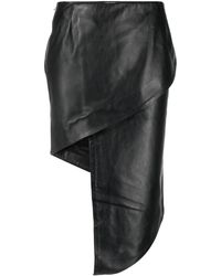 Vetements - Asymmetric Leather Miniskirt - Lyst