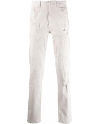 Givenchy Distressed-effect Slim-fit Jeans - White