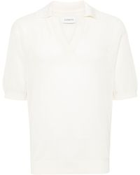 Laneus - Mesh Cotton Polo Shirt - Lyst