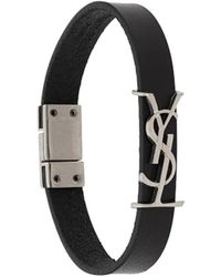 Saint Laurent - Ysl Buckle-Fastening Bracelet - Lyst