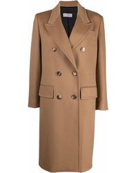Alberto Biani Double-breasted Tailored Coat - Natural