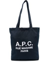 A.P.C. - Tote Lou Rue Madame Bags - Lyst