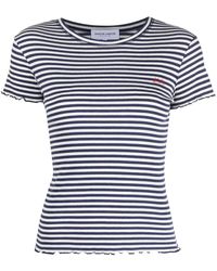 Maison Labiche - Striped Organic Cotton T-Shirt - Lyst