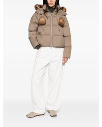 Moose Knuckles - Pom-Pom Trim Puffer Jacket - Lyst
