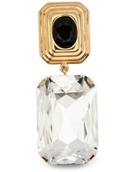 Alessandra Rich - Crystal-Embellished Drop-Design Earrings - Lyst
