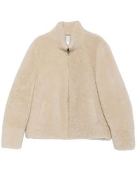 Eraldo - High-Neck Shearling Jacket - Lyst