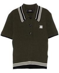 Amiri - Logo-Embroidered Polo Top - Lyst
