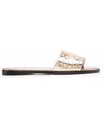 jimmy choo naia flat sandals