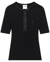 Courreges - Ribbed Knit Top - Lyst