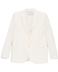Harris Wharf London - Textured Single-Breasted Jacket - Lyst