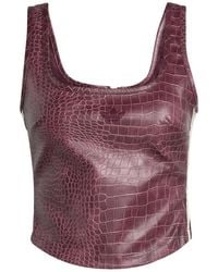 adidas - Crocodile-Effect Corset - Lyst