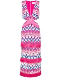 PATBO - Cut-Out Crochet Midi Dress - Lyst