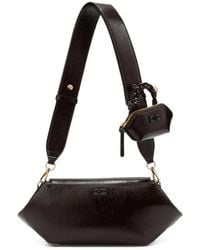 Ganni - Bou East/West Shine Shoulder Bag - Lyst