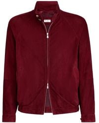 Brunello Cucinelli - Suede Jacket - Lyst