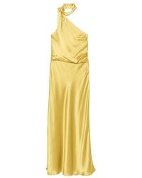 STAUD - Estelle One-Shoulder Draped Maxi Dress - Lyst