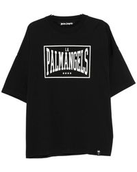 Palm Angels - Vintage Box Logo Printed Short-Sleeve T-Shirt - Lyst