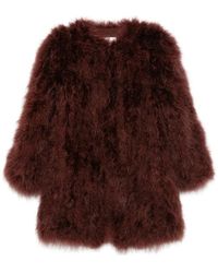 Yves Salomon - Feather-Embellished Jacket - Lyst