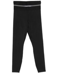 Calvin Klein - Logo-Waistband Leggings - Lyst