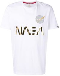 Alpha Industries - Nasa Reflective T-Shirt - Lyst