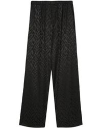 FAMILY FIRST - Patterned-Jacquard Straight-Leg Trousers - Lyst