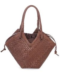 IBELIV - Small Trinity Woven-Leather Tote Bag - Lyst