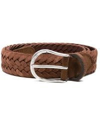 Eraldo - Braided Suede Belt - Lyst