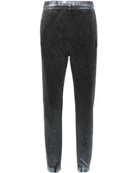 DIESEL - Embroidered-Logo Track Pants - Lyst