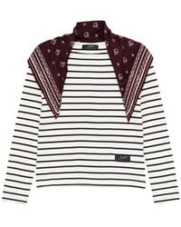The Seafarer - Striped Bandana-Detail Long-Sleeves T-Shirt - Lyst