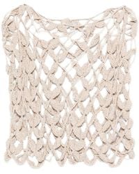 Antonelli - Crochet Knit Top - Lyst