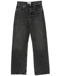 Agolde - Faded-Effect Wide-Leg Jeans - Lyst