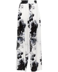Alexander McQueen - Crepe De Chine Pyjama Trousers - Lyst