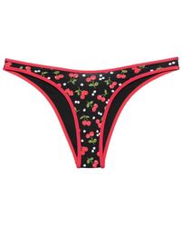 Frankie's Bikinis - Dove Cherry-Print Bikini Bottom - Lyst
