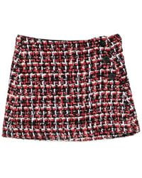 IRO - Bouclé Button-Front Mini Skirt - Lyst