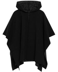 Fendi - Ff Zucca Logo-Pattern Hooded Poncho - Lyst