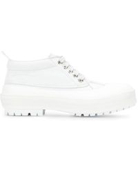 Jacquemus Mid Ankle Duck Boots - White
