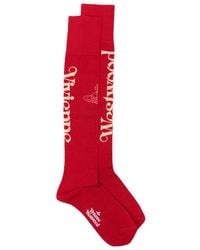 Vivienne Westwood - Logo-Print Orb-Motif Socks - Lyst