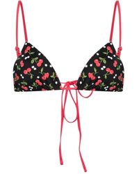 Frankie's Bikinis - Lumia Cherry-Print Bikini Top - Lyst