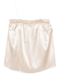 THE NINA STUDIO - Ruffled Spaghetti-Strap Top - Lyst