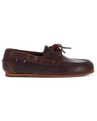 Sebago - Lace-Up Leather Loafers - Lyst