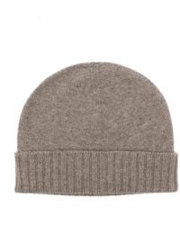 Malo - Ribbed-Trim Beanie Hat - Lyst