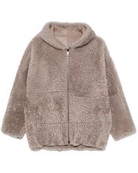 Simonetta Ravizza - Bart R Reversible Hooded Shearling Jacket - Lyst