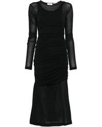 BITE STUDIOS - Rigel Layered Gathered Dress - Lyst