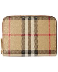 Burberry - Neutrals Wallets & Purses - Lyst