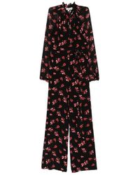 Diane von Furstenberg - Keira Floral-Print Tied-Waist Jumpsuit - Lyst