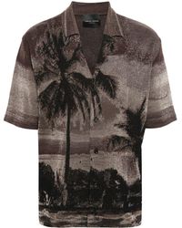 Roberto Collina - Palms-Jacquard Shirt - Lyst