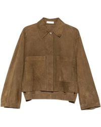 JOSEPH - Suede Boxy Jacket - Lyst