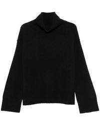Soft Goat - Roll-Neck Ribbed-Trim Sweater - Lyst