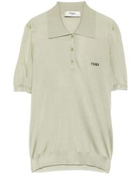 Fendi - Button-Up Polo Shirt - Lyst