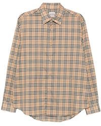 Burberry - Neutrals Shirts - Lyst