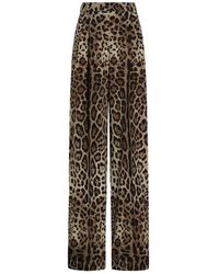 Dolce & Gabbana - Dolce & Gabbana Neutrals Trousers - Lyst
